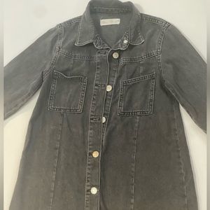 Zara black jean dress